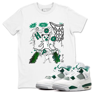 4s Oxidized Green shirts to match jordans Stop The Bear sneaker match tees Air Jordan 4 Oxidized Green SNRT Sneaker Tees streetwear brand White 1 unisex cotton tee