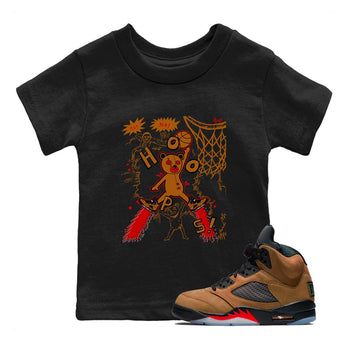5s Archaeo Brown shirts to match jordans Stop The Bear sneaker match tees Air Jordan 5 Archaeo Brown match shoes to clothes SNRT Sneaker Tees Youth Baby Black 1 tee