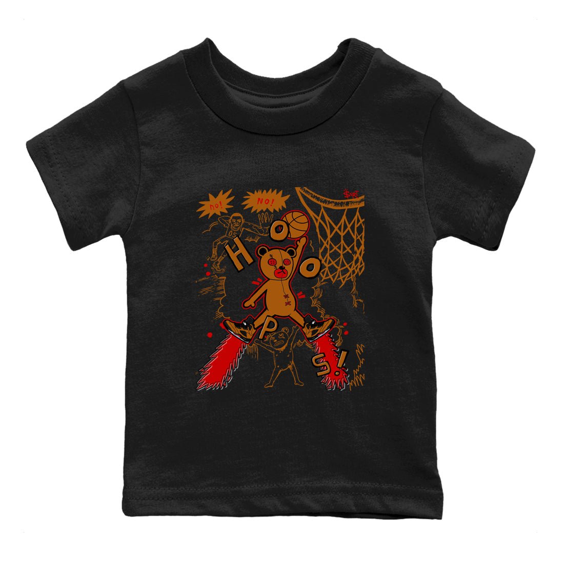 5s Archaeo Brown shirts to match jordans Stop The Bear sneaker match tees Air Jordan 5 Archaeo Brown match shoes to clothes SNRT Sneaker Tees Youth Baby Black 2 tee