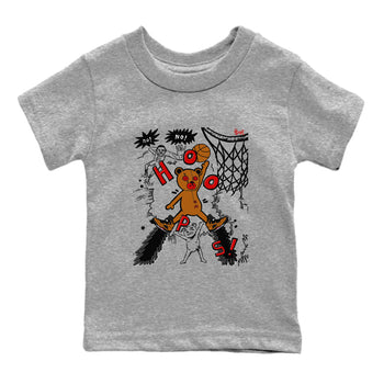 5s Archaeo Brown shirts to match jordans Stop The Bear sneaker match tees Air Jordan 5 Archaeo Brown match shoes to clothes SNRT Sneaker Tees Youth Baby Heather Grey 2 tee