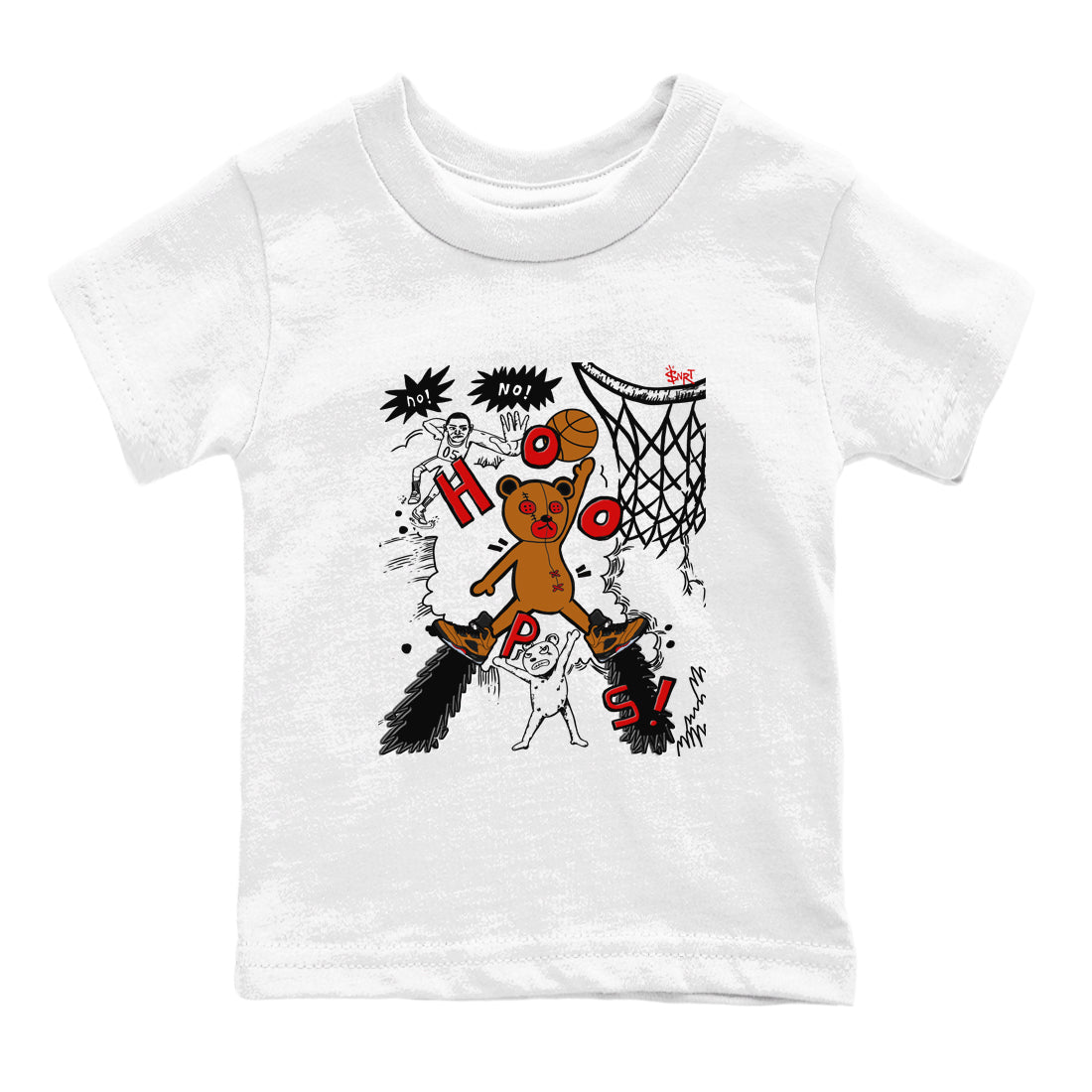 5s Archaeo Brown shirts to match jordans Stop The Bear sneaker match tees Air Jordan 5 Archaeo Brown match shoes to clothes SNRT Sneaker Tees Youth Baby White 2 tee