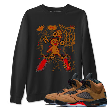 5s Archaeo Brown shirts to match jordans Stop The Bear sneaker match tees Air Jordan 5 Archaeo Brown match shoes to clothes SNRT Sneaker Tees unisex cotton Black 1 shirts