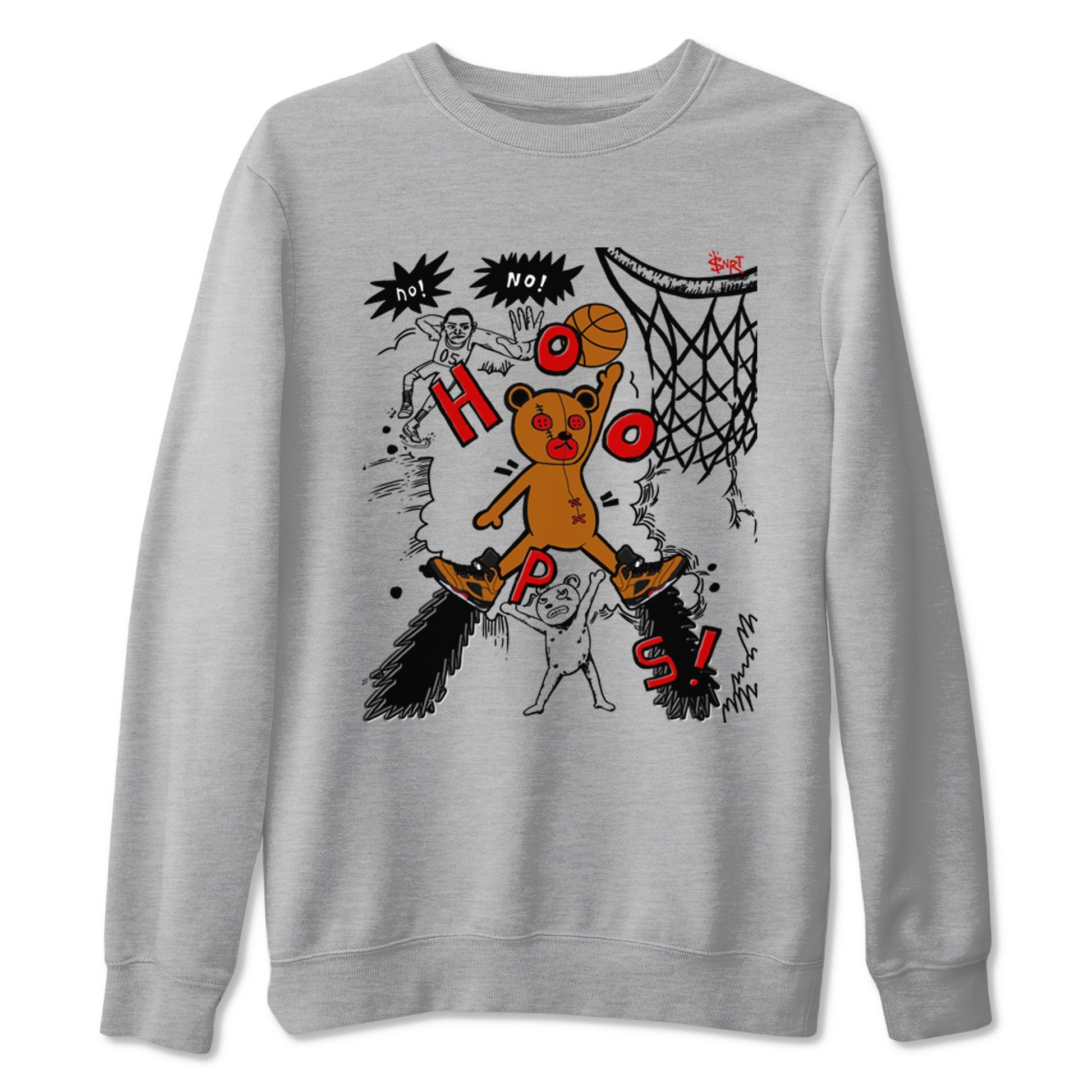 5s Archaeo Brown shirts to match jordans Stop The Bear sneaker match tees Air Jordan 5 Archaeo Brown match shoes to clothes SNRT Sneaker Tees unisex cotton Heather Grey 2 shirts