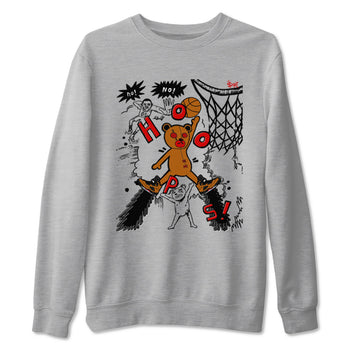 5s Archaeo Brown shirts to match jordans Stop The Bear sneaker match tees Air Jordan 5 Archaeo Brown match shoes to clothes SNRT Sneaker Tees unisex cotton Heather Grey 2 shirts