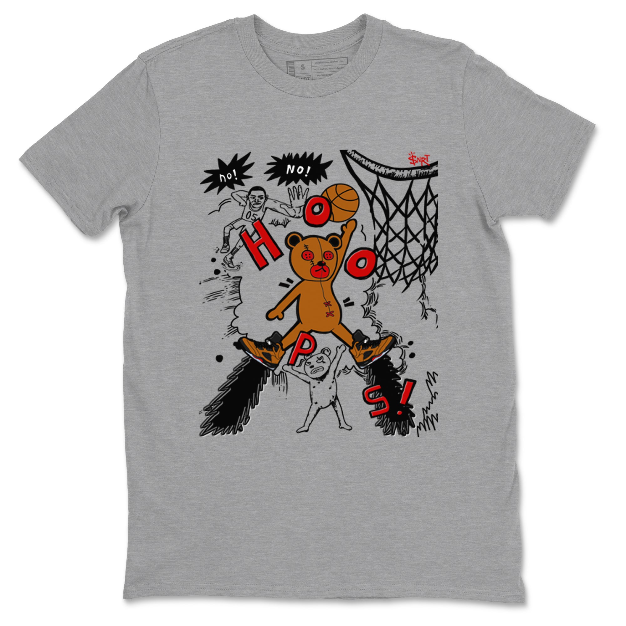 5s Archaeo Brown shirts to match jordans Stop The Bear sneaker match tees Air Jordan 5 Archaeo Brown match shoes to clothes SNRT Sneaker Tees unisex cotton Heather Grey 2 shirts