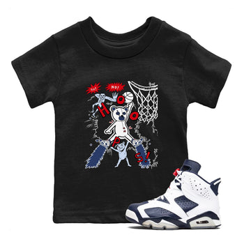 6s Olympic shirt to match jordans Stop The Bear sneaker tees Air Jordan 6 Olympic SNRT sneaker release tees baby toddler Black 1 cotton Shirt