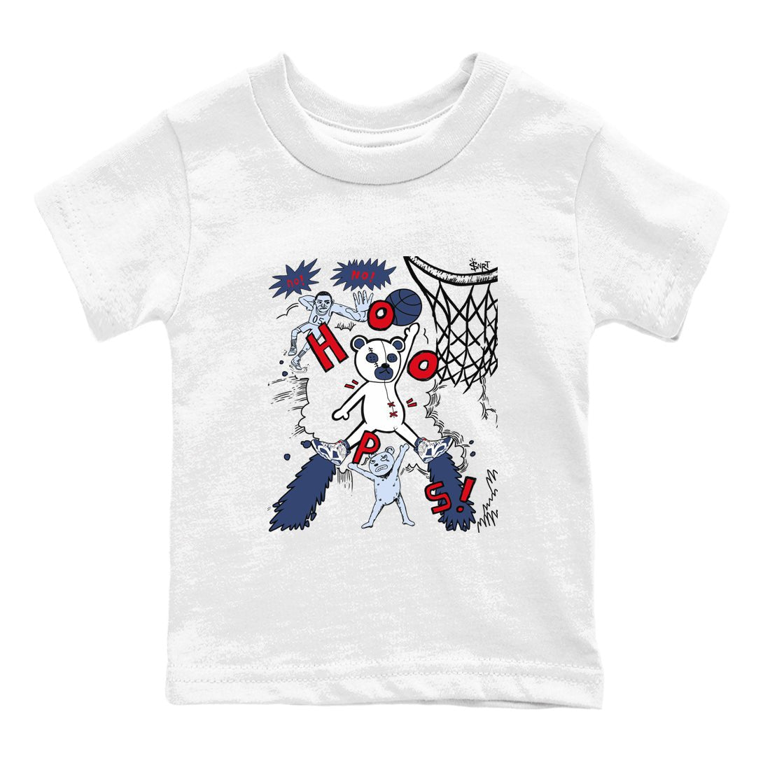 6s Olympic shirt to match jordans Stop The Bear sneaker tees Air Jordan 6 Olympic SNRT sneaker release tees baby toddler White 2 cotton Shirt