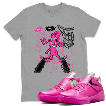 Nike KD 4 Retro Aunt Pearl shirts to match jordans Stop The Bear sneaker match tees Nike KD 4 Aunt Pearl match shoes to clothes SNRT Sneaker Tees unisex cotton Heather Grey 1 shirts