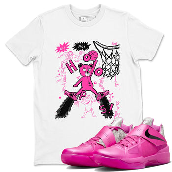 Nike KD 4 Retro Aunt Pearl shirts to match jordans Stop The Bear sneaker match tees Nike KD 4 Aunt Pearl match shoes to clothes SNRT Sneaker Tees unisex cotton White 1 shirts