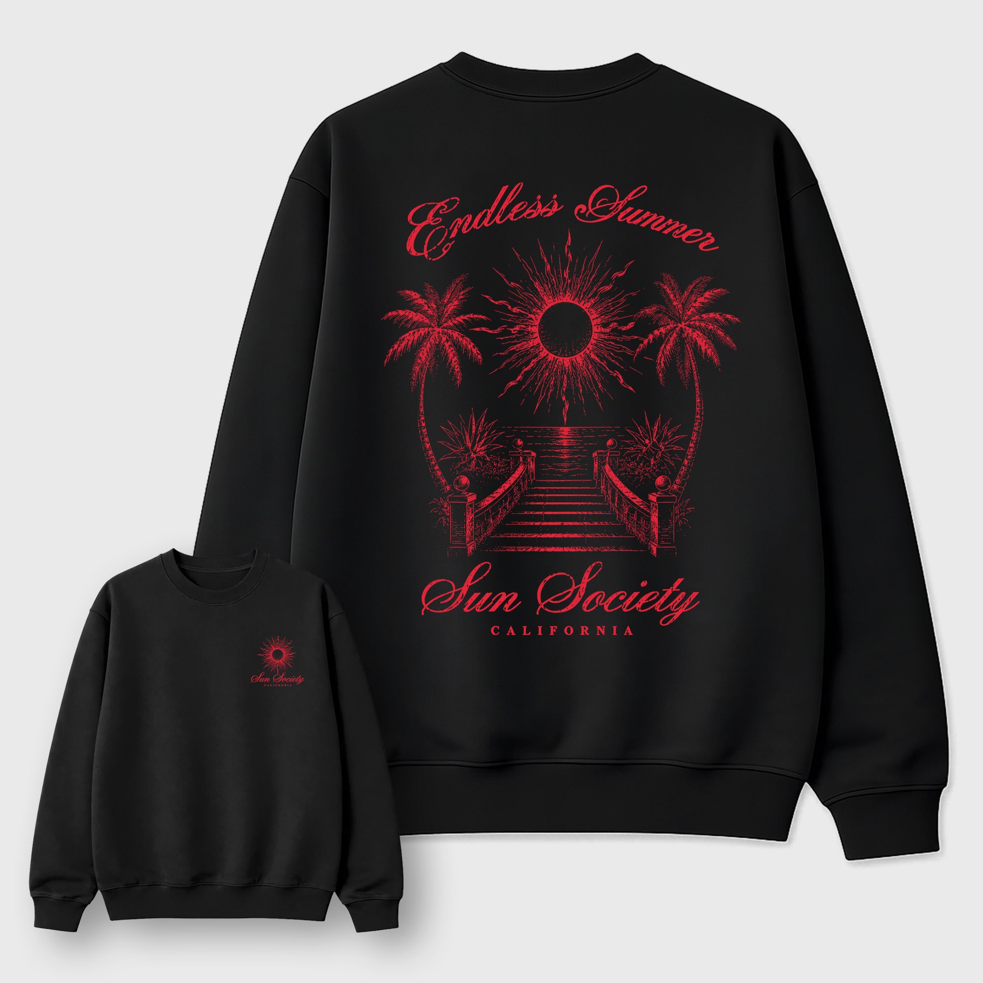 Sun Society Graphic T-Shirt featuring original streetwear artwork designed to match the . Black Graphic Tee.