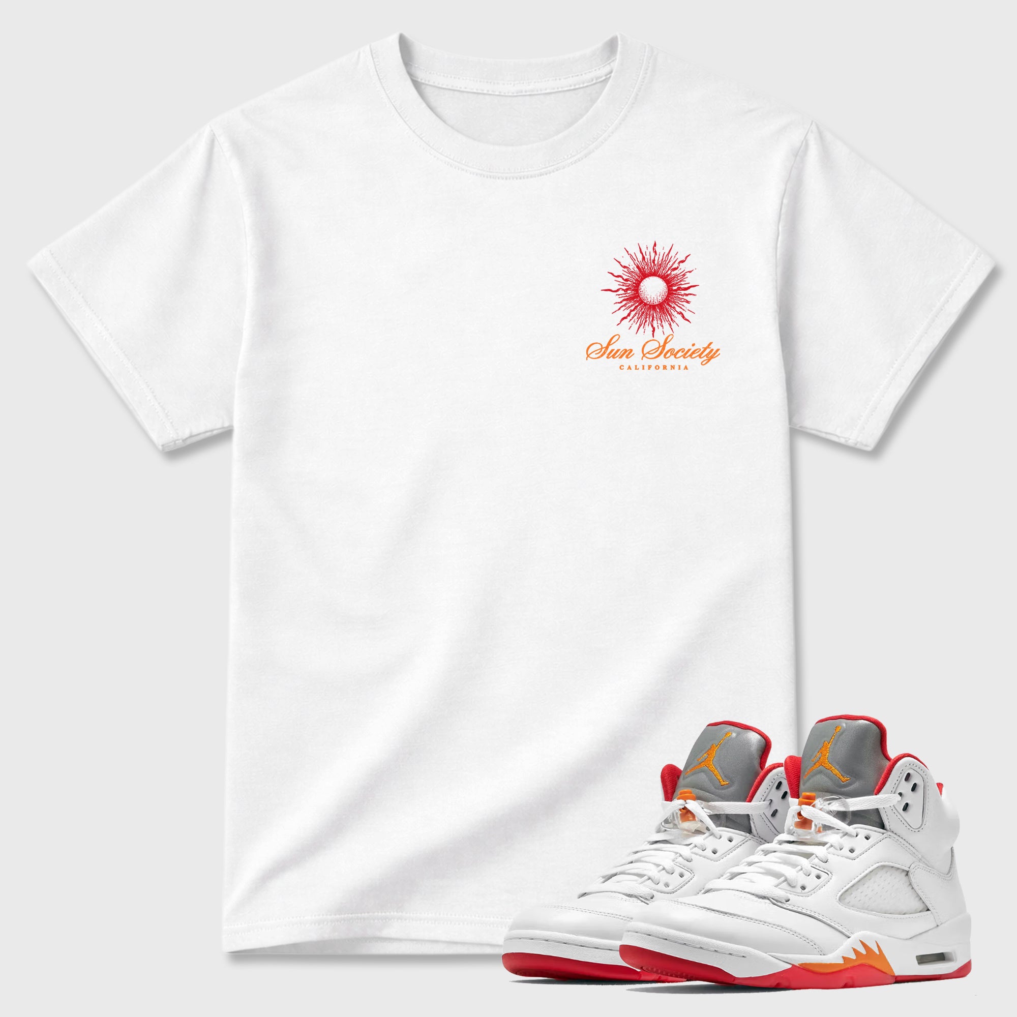 Sun Society Graphic T-Shirt featuring original streetwear artwork designed to match the . White Graphic T-Shirt.