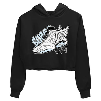 AJ6 White Black shirts to match jordans Super Fly sneaker match tees Air Jordan 6 White Black SNRT Sneaker Tees streetwear brand Black 2 crop tee
