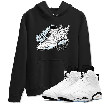 AJ6 White Black shirts to match jordans Super Fly sneaker match tees Air Jordan 6 White Black SNRT Sneaker Tees streetwear brand Black 1 unisex cotton tee