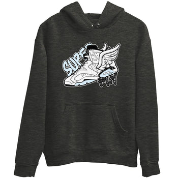 AJ6 White Black shirts to match jordans Super Fly sneaker match tees Air Jordan 6 White Black SNRT Sneaker Tees streetwear brand Charcoal Heather 2 unisex cotton tee