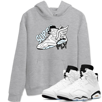 AJ6 White Black shirts to match jordans Super Fly sneaker match tees Air Jordan 6 White Black SNRT Sneaker Tees streetwear brand Heather Grey 1 unisex cotton tee
