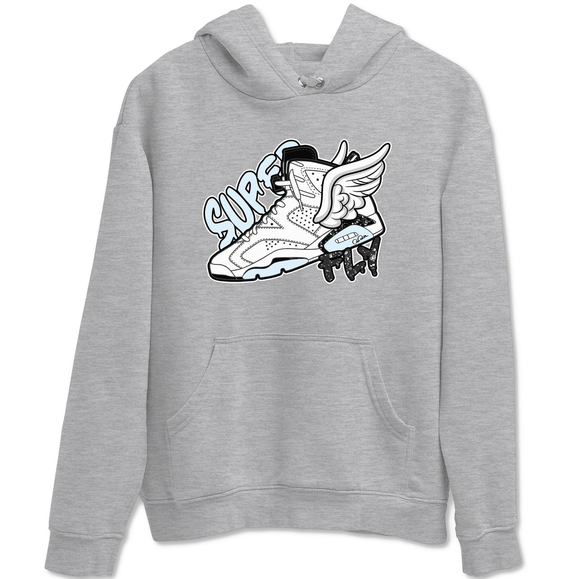 AJ6 White Black shirts to match jordans Super Fly sneaker match tees Air Jordan 6 White Black SNRT Sneaker Tees streetwear brand Heather Grey 2 unisex cotton tee