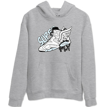 AJ6 White Black shirts to match jordans Super Fly sneaker match tees Air Jordan 6 White Black SNRT Sneaker Tees streetwear brand Heather Grey 2 unisex cotton tee