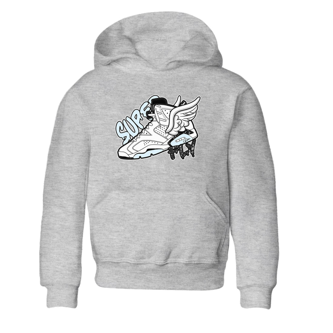 AJ6 White Black shirts to match jordans Super Fly sneaker match tees Air Jordan 6 White Black SNRT Sneaker Tees streetwear brand Baby and Youth Heather Grey 2 cotton tee