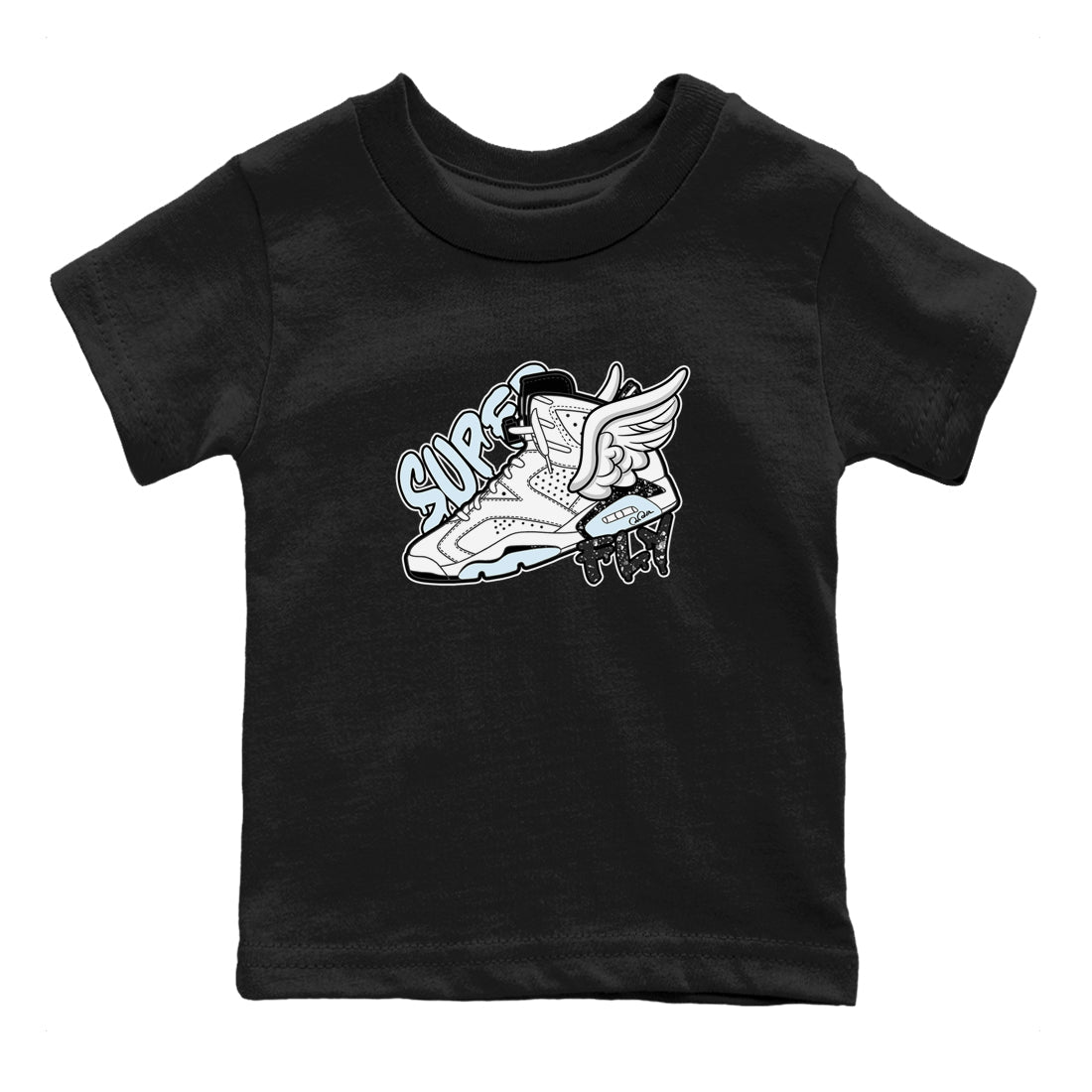 AJ6 White Black shirts to match jordans Super Fly sneaker match tees Air Jordan 6 White Black SNRT Sneaker Tees streetwear brand Baby and Youth Black 2 cotton tee