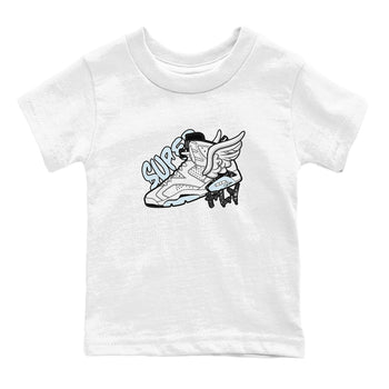 AJ6 White Black shirts to match jordans Super Fly sneaker match tees Air Jordan 6 White Black SNRT Sneaker Tees streetwear brand Baby and Youth White 2 cotton tee