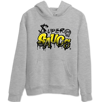 4s Vivid Sulfur shirt to match jordans Super Sauce sneaker tees Air Jordan 4 Vivid Sulfur SNRT Sneaker Release Tees unisex cotton Heather Grey 2 crew neck shirt