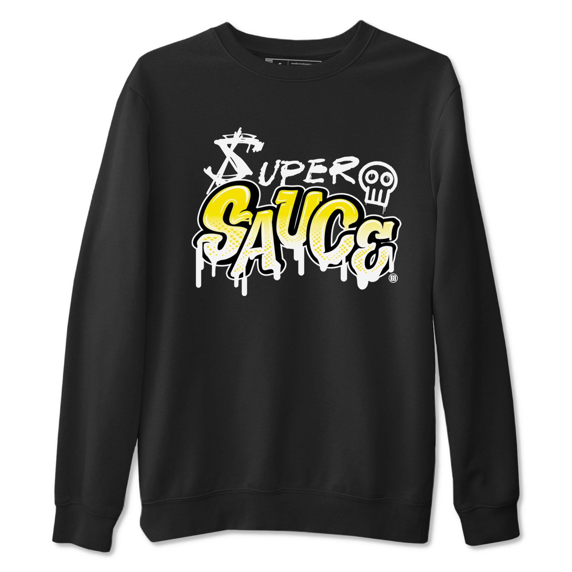 4s Vivid Sulfur shirt to match jordans Super Sauce sneaker tees Air Jordan 4 Vivid Sulfur SNRT Sneaker Release Tees unisex cotton Black 2 crew neck shirt