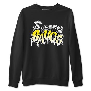 4s Vivid Sulfur shirt to match jordans Super Sauce sneaker tees Air Jordan 4 Vivid Sulfur SNRT Sneaker Release Tees unisex cotton Black 2 crew neck shirt
