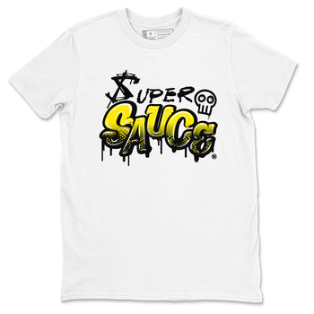 4s Vivid Sulfur shirt to match jordans Super Sauce sneaker tees Air Jordan 4 Vivid Sulfur SNRT Sneaker Release Tees unisex cotton White 2 crew neck shirt