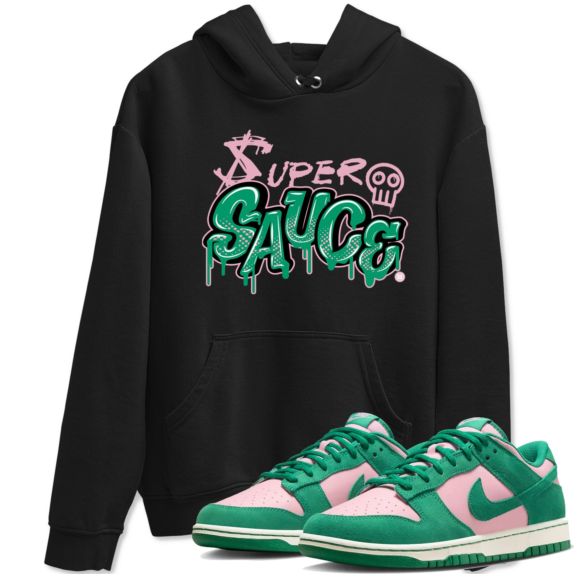 Dunk Low Medium Soft Pink Malachite shirt to match jordans Super Sauce sneaker tees Dunks Medium Soft Pink Malachite Streetwear Brand SNRT Sneaker Release Tees unisex cotton Black 1 crew neck shirt