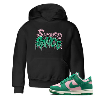 Dunk Low Medium Soft Pink Malachite shirt to match jordans Super Sauce sneaker tees Dunks Medium Soft Pink Malachite Streetwear Brand SNRT Sneaker Release Tees baby toddler Black 1 cotton Shirt