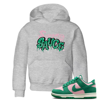 Dunk Low Medium Soft Pink Malachite shirt to match jordans Super Sauce sneaker tees Dunks Medium Soft Pink Malachite Streetwear Brand SNRT Sneaker Release Tees baby toddler Heather Grey 1 cotton Shirt