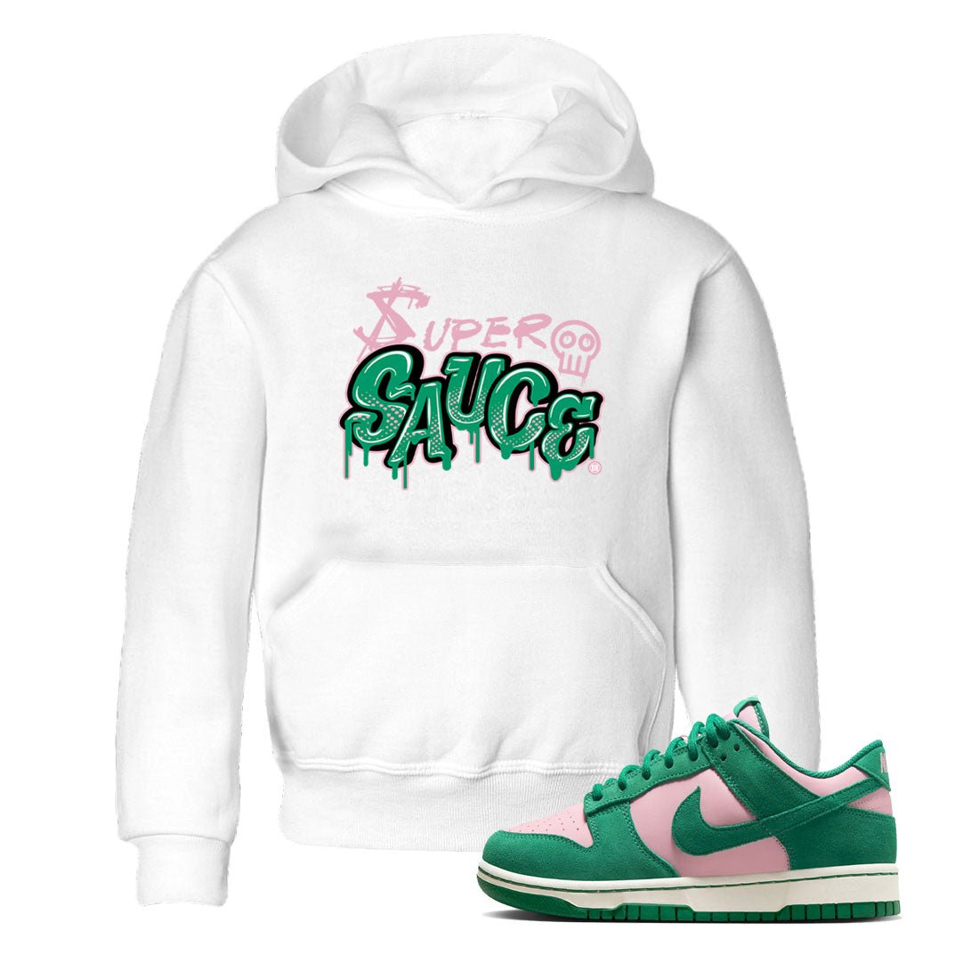 Dunk Low Medium Soft Pink Malachite shirt to match jordans Super Sauce sneaker tees Dunks Medium Soft Pink Malachite Streetwear Brand SNRT Sneaker Release Tees baby toddler White 1 cotton Shirt