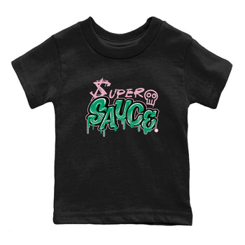 Dunk Low Medium Soft Pink Malachite shirt to match jordans Super Sauce sneaker tees Dunks Medium Soft Pink Malachite Streetwear Brand SNRT Sneaker Release Tees baby toddler Black 2 cotton Shirt