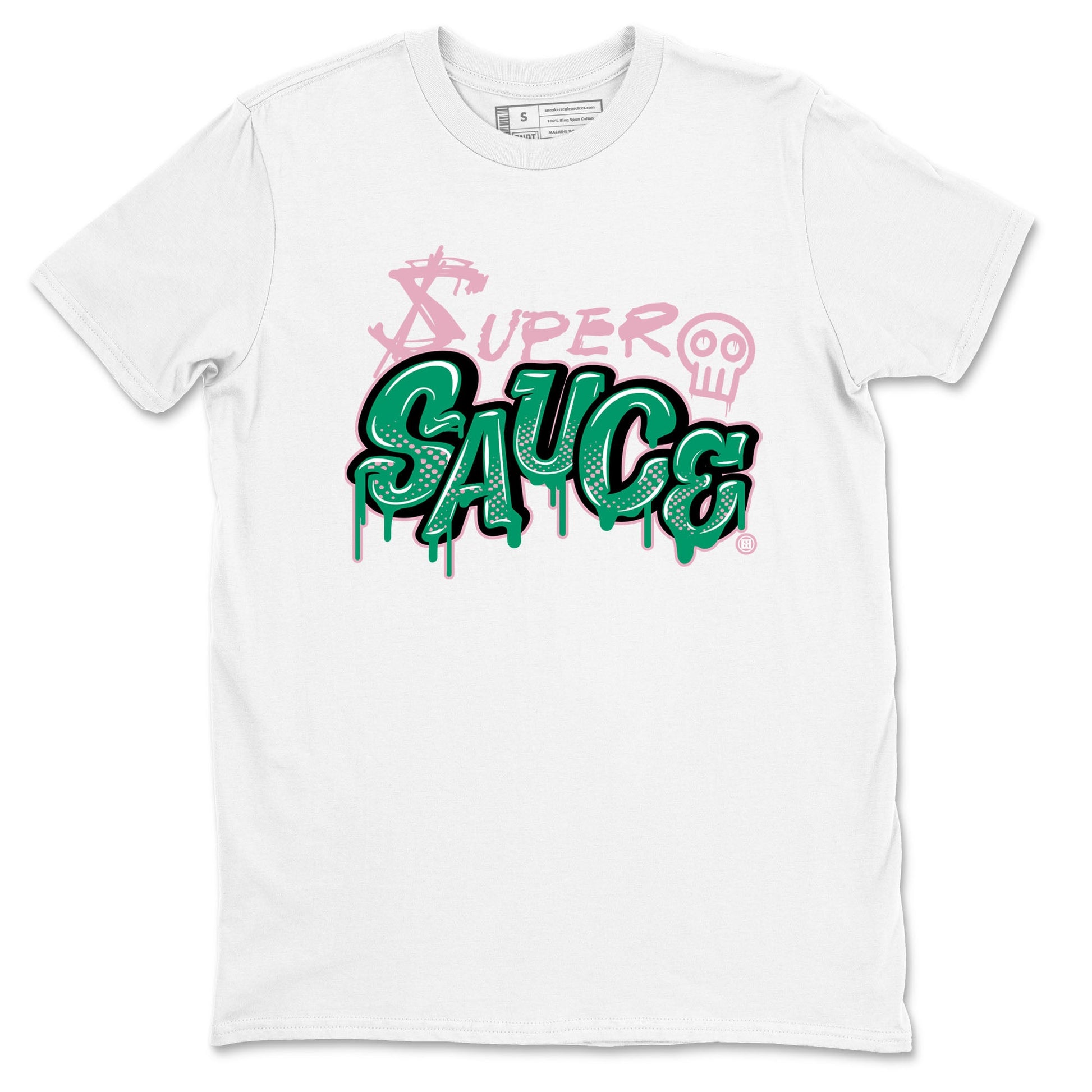 Dunk Low Medium Soft Pink Malachite shirt to match jordans Super Sauce sneaker tees Dunks Medium Soft Pink Malachite Streetwear Brand SNRT Sneaker Release Tees unisex cotton White 2 crew neck shirt