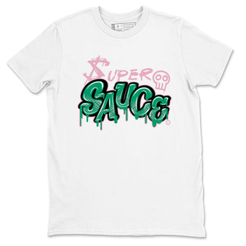 Dunk Low Medium Soft Pink Malachite shirt to match jordans Super Sauce sneaker tees Dunks Medium Soft Pink Malachite Streetwear Brand SNRT Sneaker Release Tees unisex cotton White 2 crew neck shirt