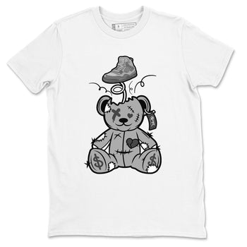 4s Wet Cement shirts to match jordans Surprise Teddy Bear sneaker match tees Air Jordan 4 Wet Cement SNRT Sneaker Release Tees unisex cotton White 2 crew neck shirts