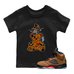 5s Archeao Brown shirts to match jordans Surprise Teddy Bear sneaker match tees Air Jordan 5 Archeao Brown SNRT Sneaker Release Tees Youth Baby Black 1 crew neck shirts