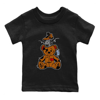 5s Archeao Brown shirts to match jordans Surprise Teddy Bear sneaker match tees Air Jordan 5 Archeao Brown SNRT Sneaker Release Tees Youth Baby Black 2 crew neck shirts