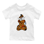 5s Archeao Brown shirts to match jordans Surprise Teddy Bear sneaker match tees Air Jordan 5 Archeao Brown SNRT Sneaker Release Tees Youth Baby White 2 crew neck shirts