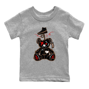 9s Olive shirts to match jordans Surprise Teddy Bear sneaker match tees Air Jordan 9 Olive match shoes to clothes SNRT Sneaker Tees Youth Baby Heather Grey 2 tee