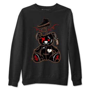 9s Olive shirts to match jordans Surprise Teddy Bear sneaker match tees Air Jordan 9 Olive match shoes to clothes SNRT Sneaker Tees unisex cotton Black 2 shirts