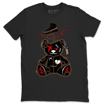 9s Olive shirts to match jordans Surprise Teddy Bear sneaker match tees Air Jordan 9 Olive match shoes to clothes SNRT Sneaker Tees unisex cotton Black 2 shirts