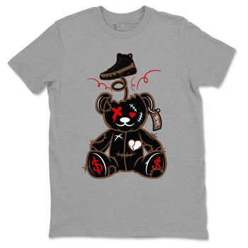 9s Olive shirts to match jordans Surprise Teddy Bear sneaker match tees Air Jordan 9 Olive match shoes to clothes SNRT Sneaker Tees unisex cotton Heather Grey 2 shirts