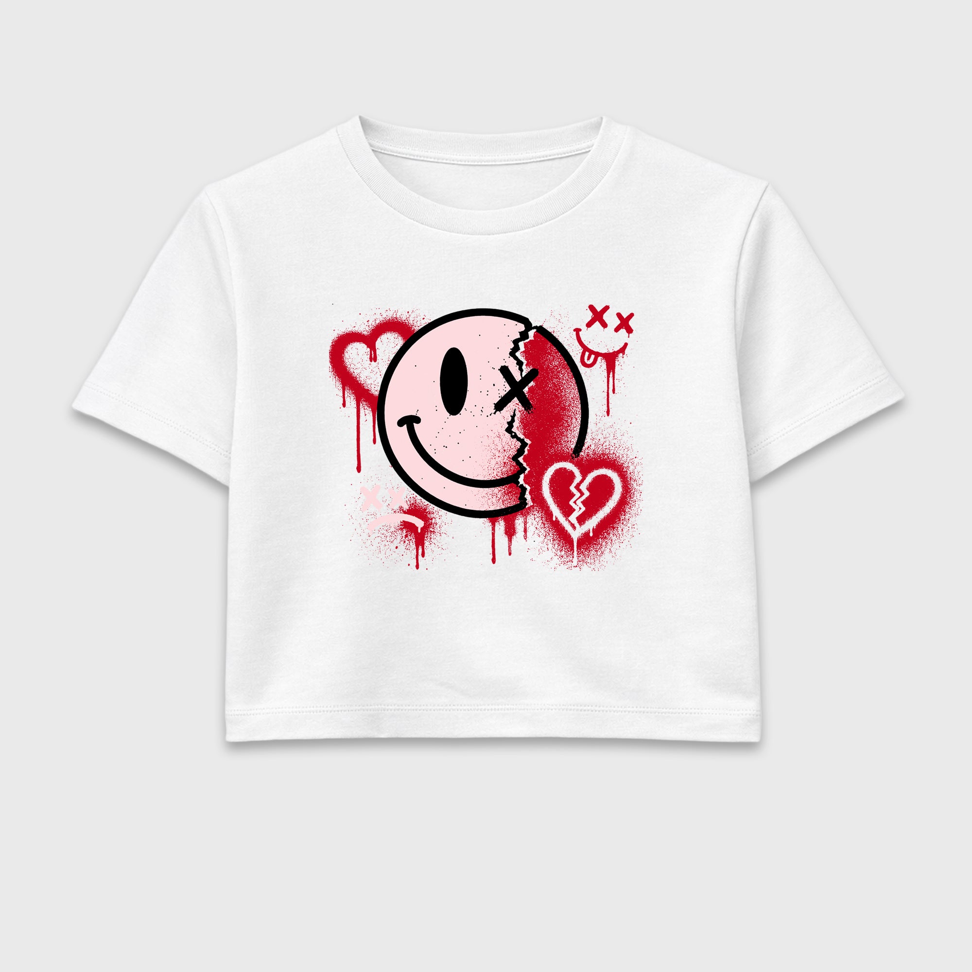 Sweet Damage women’s crop tee designed to match the Air Jordan 1 Nails and Grails, featuring coordinated White 2 options for a perfect streetwear vibe.