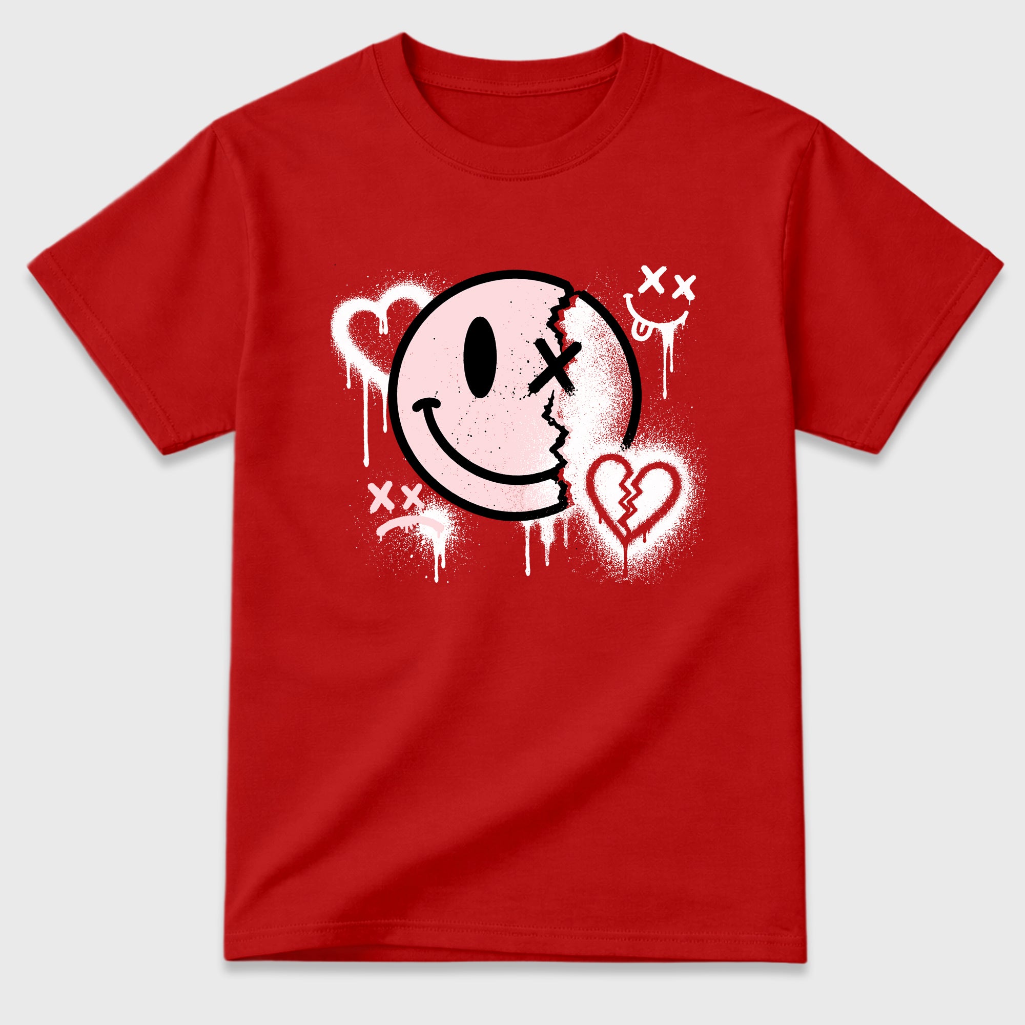 Sweet Damage Graphic T-Shirt featuring original streetwear artwork designed to match the Air Jordan 1 Nails and Grails. Red 2 Graphic T-Shirt.