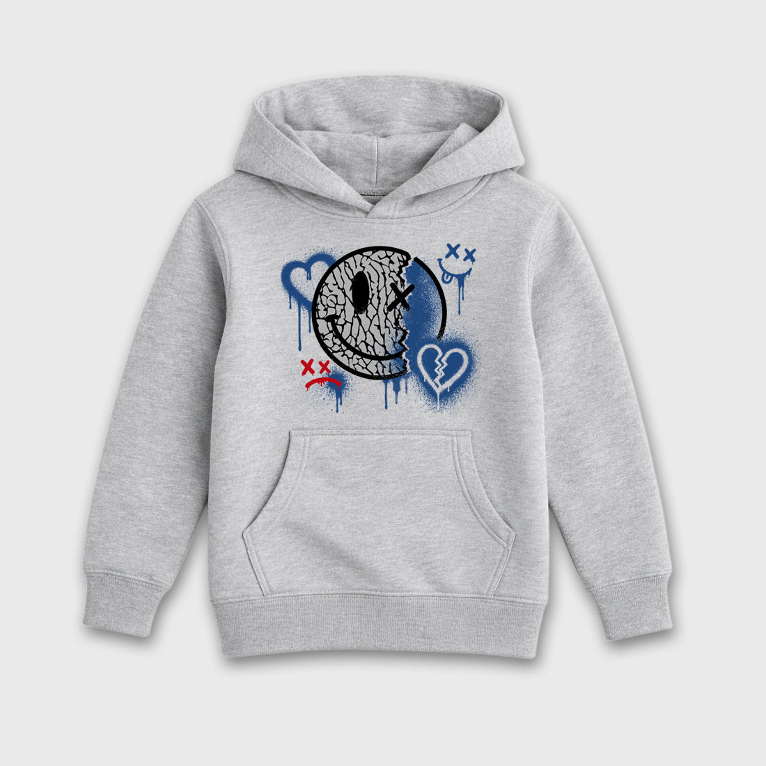 Sweet Damage affordable baby and kids t-shirt designed to match the Air Jordan 3 True Blue, featuring coordinated Heather Grey 2 options for the perfect little sneakerhead streetwear look.
