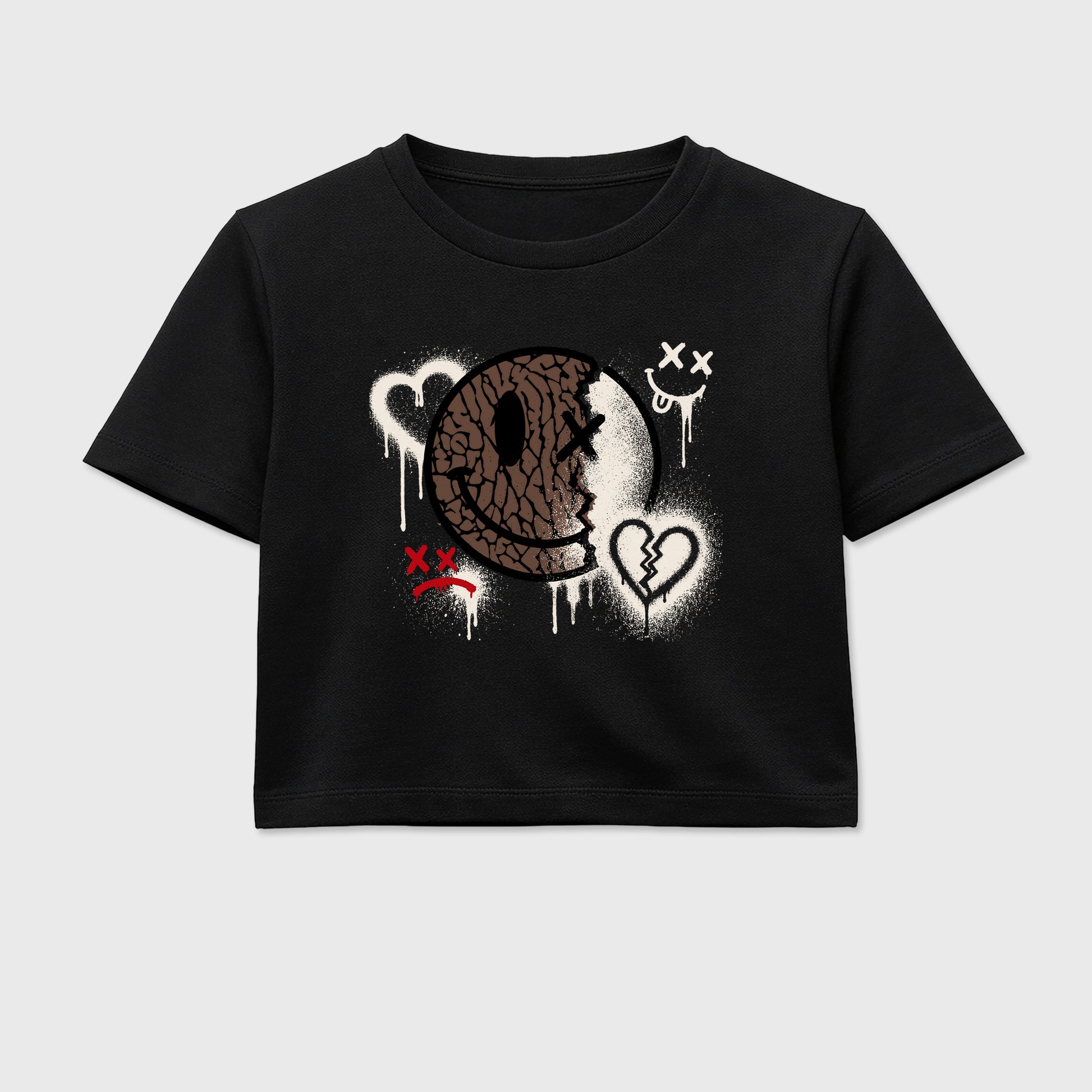 Sweet Damage women’s crop tee designed to match the Air Jordan 3 World's Best Dad, featuring coordinated Black 2 options for a perfect streetwear vibe.