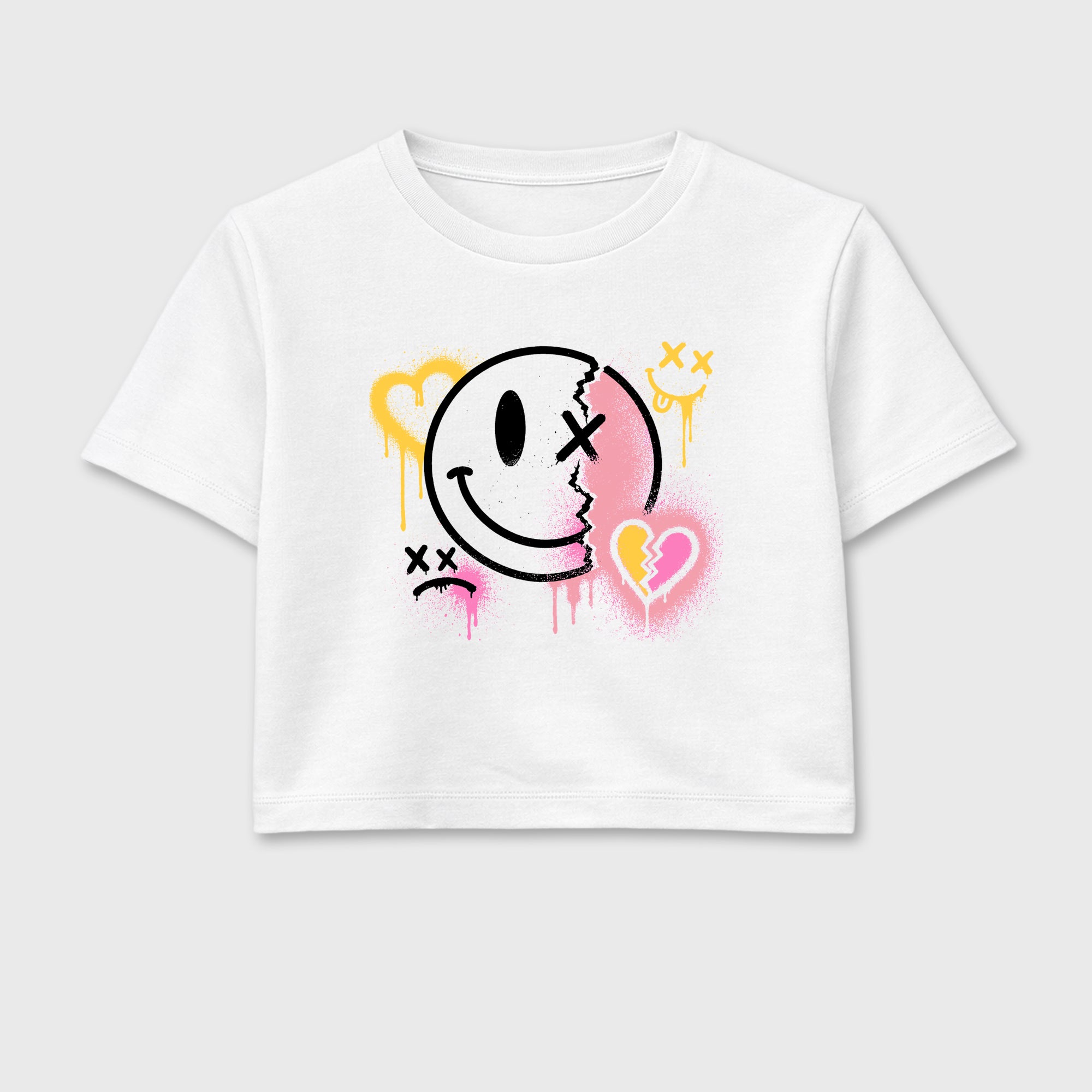 Sweet Damage women’s crop tee designed to match the Air Jordan 4 Comic, featuring coordinated White 2 options for a perfect streetwear vibe.