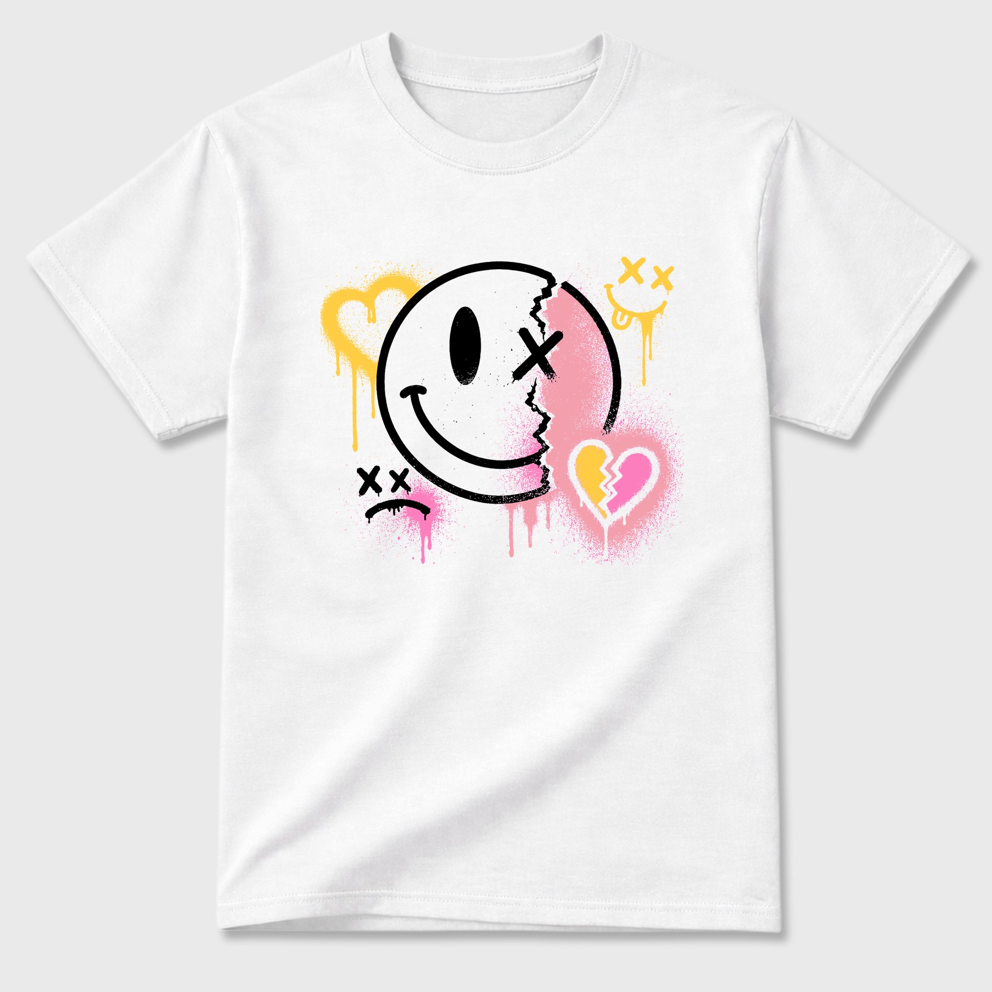 Sweet Damage Graphic T-Shirt featuring original streetwear artwork designed to match the Air Jordan 4 Comic. White 2 Graphic T-Shirt.