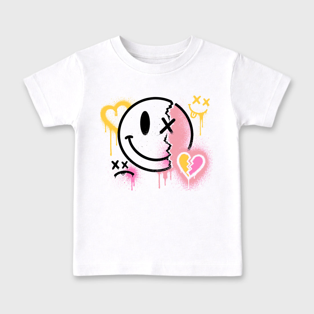 Sweet Damage Baby & Kids Graphic T-Shirt featuring original artwork designed to match the Air Jordan 4 Comic. White 2 Kids Graphic Tee.